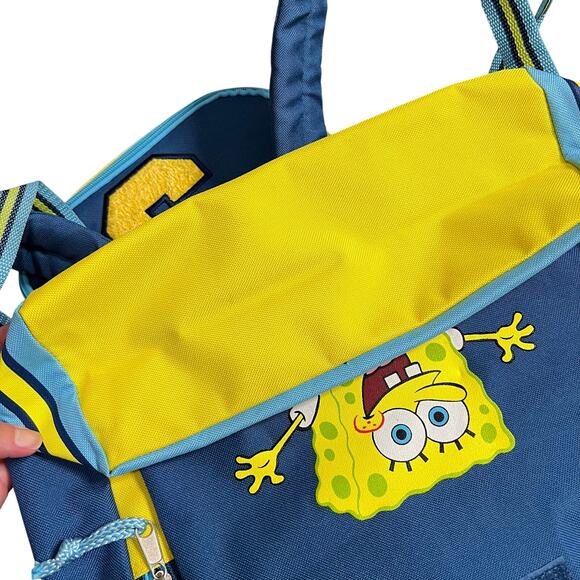 Early 2000s SpongeBob SquarePants Varsity Backpack School 2003 Nickelodeon VTG - Picture 10 of 10